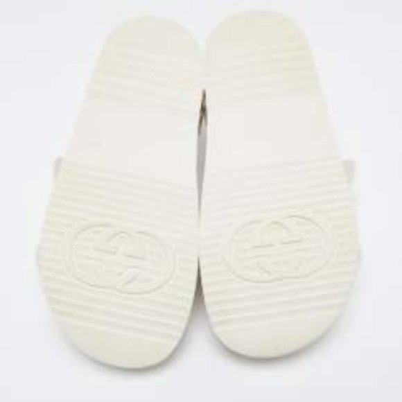 GUCCI Women's Sandal With Mini Double G In White Size: 7 - Picture 4 of 11